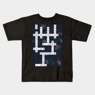 Astrology Crossword Kids T-Shirt